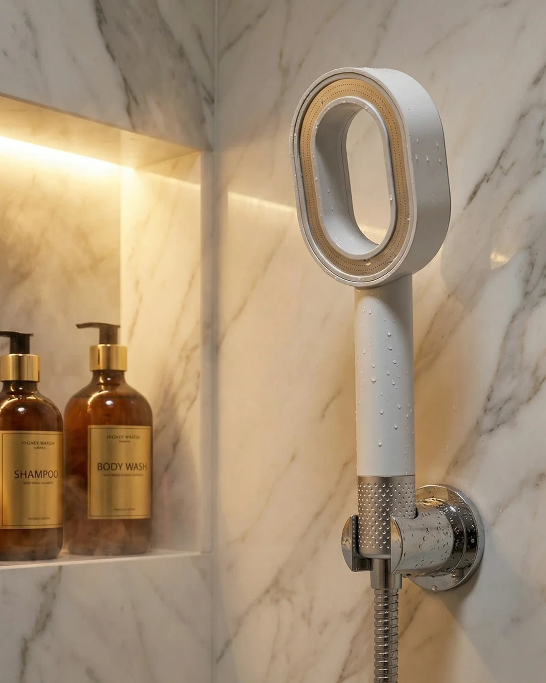 AquaGlow™Pommeau de douche filtrant 3-en-1 + 2 accessoires de soin