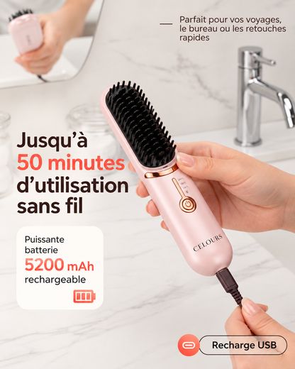 Celours LisseGo™ | Brosse lissante sans fil