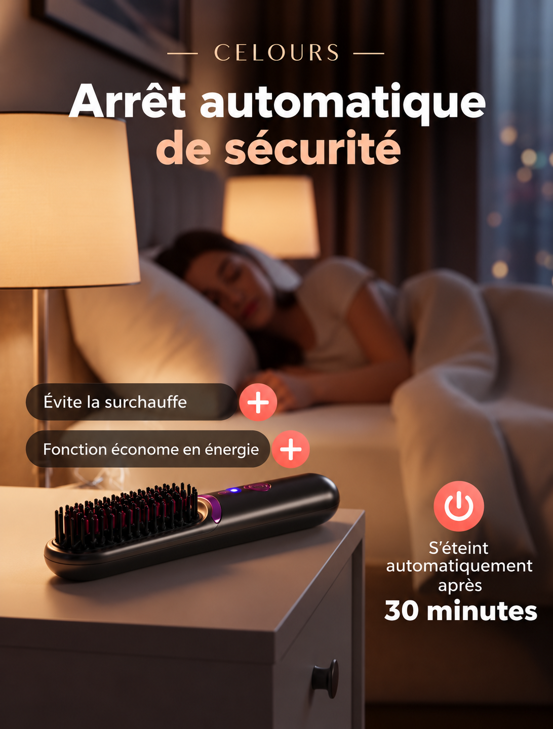 Celours LisseGo™ | Brosse lissante sans fil