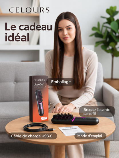 Celours LisseGo™ | Brosse lissante sans fil
