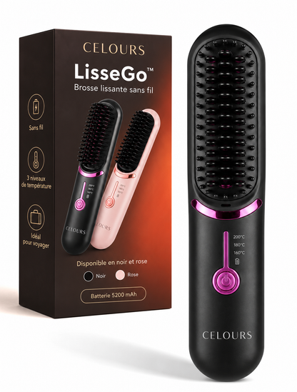 Celours LisseGo™ | Brosse lissante sans fil