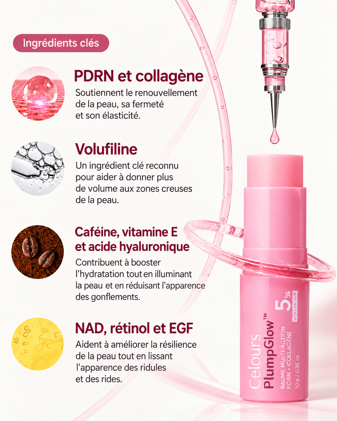 Celours PlumpGlow™ Serum PDRN — Éclat & Fermeté Express